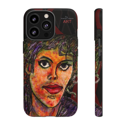 Tough Cases - iPhone - Motiv: MJ, Schwarz