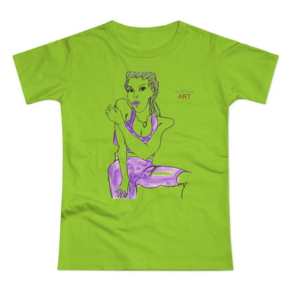 Single Jersey Women's T-shirt - Motiv: Front, Front Carlotta H 34,5 cm