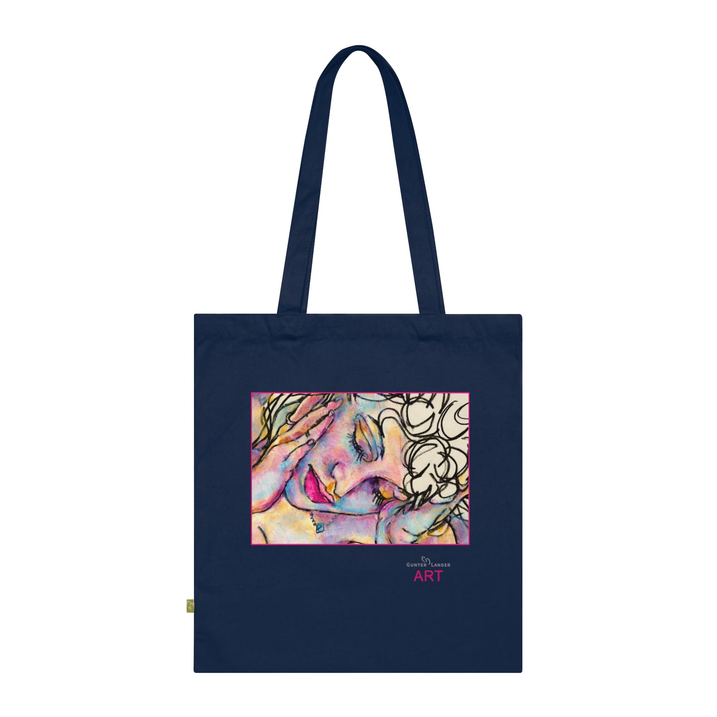 Organic Cotton Tote Bag - Motiv: Mara2,  einseitig bedruckt, H 17,3 cm
