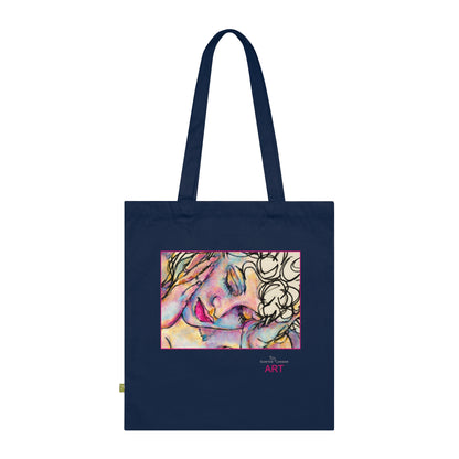 Organic Cotton Tote Bag - Motiv: Mara2,  einseitig bedruckt, H 17,3 cm