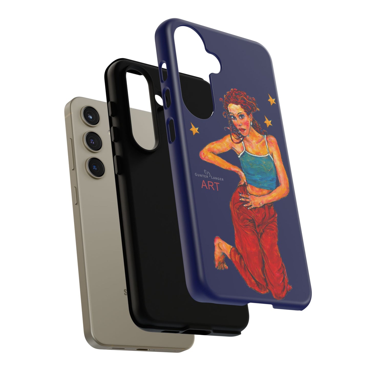 Tough Cases - Google Pixel - Samsung Galaxy - Motiv: Lea, Sternenhimmel