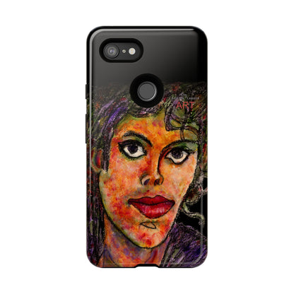 Tough Cases - Google Pixel - Samsung Galaxy - Motiv: MJ, Schwarz