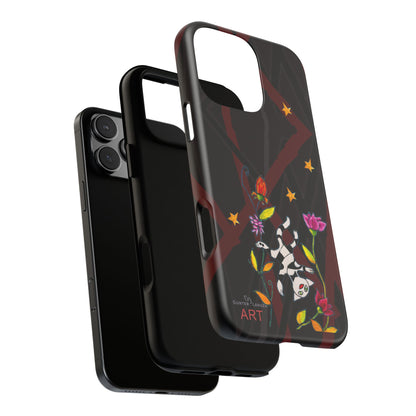 Tough Cases - iPhone - Motiv: Katze schwebt und Ranken, H 7,73 cm, Mikado3