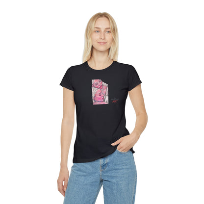Women's Iconic T-Shirt - Motiv: Zuflucht (klein) & Zuflucht (groß)