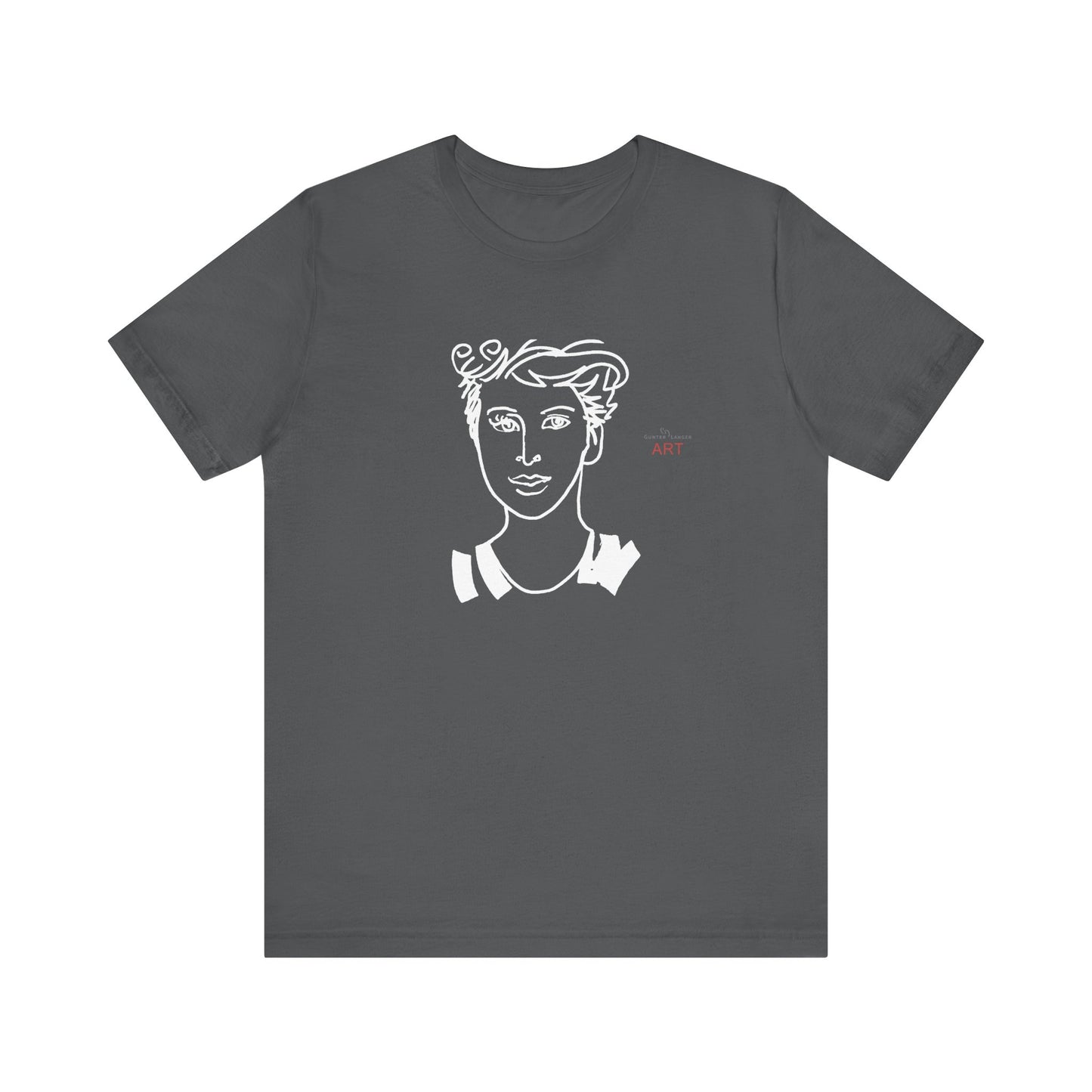Unisex Jersey Short Sleeve Tee Shirt - Motiv: Front Lars,  H 24,5 cm