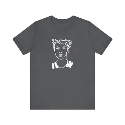 Unisex Jersey Short Sleeve Tee Shirt - Motiv: Front Lars,  H 24,5 cm