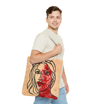 Tote Bag (AOP) - Motiv: Front Louisa ll & Rückseite Louisa ll