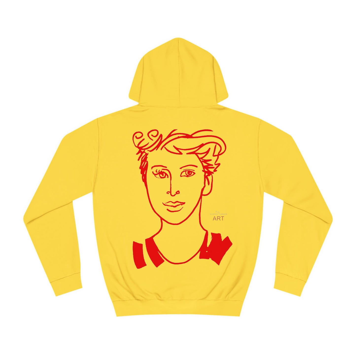 Unisex College Hoodie - Motiv: Front Logo & Rückseite Lars rot