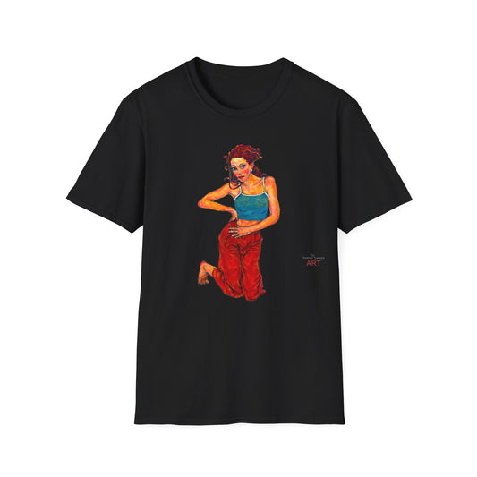 Unisex Softstyle T-Shirt - Motiv: Front Lea,  H 33 cm