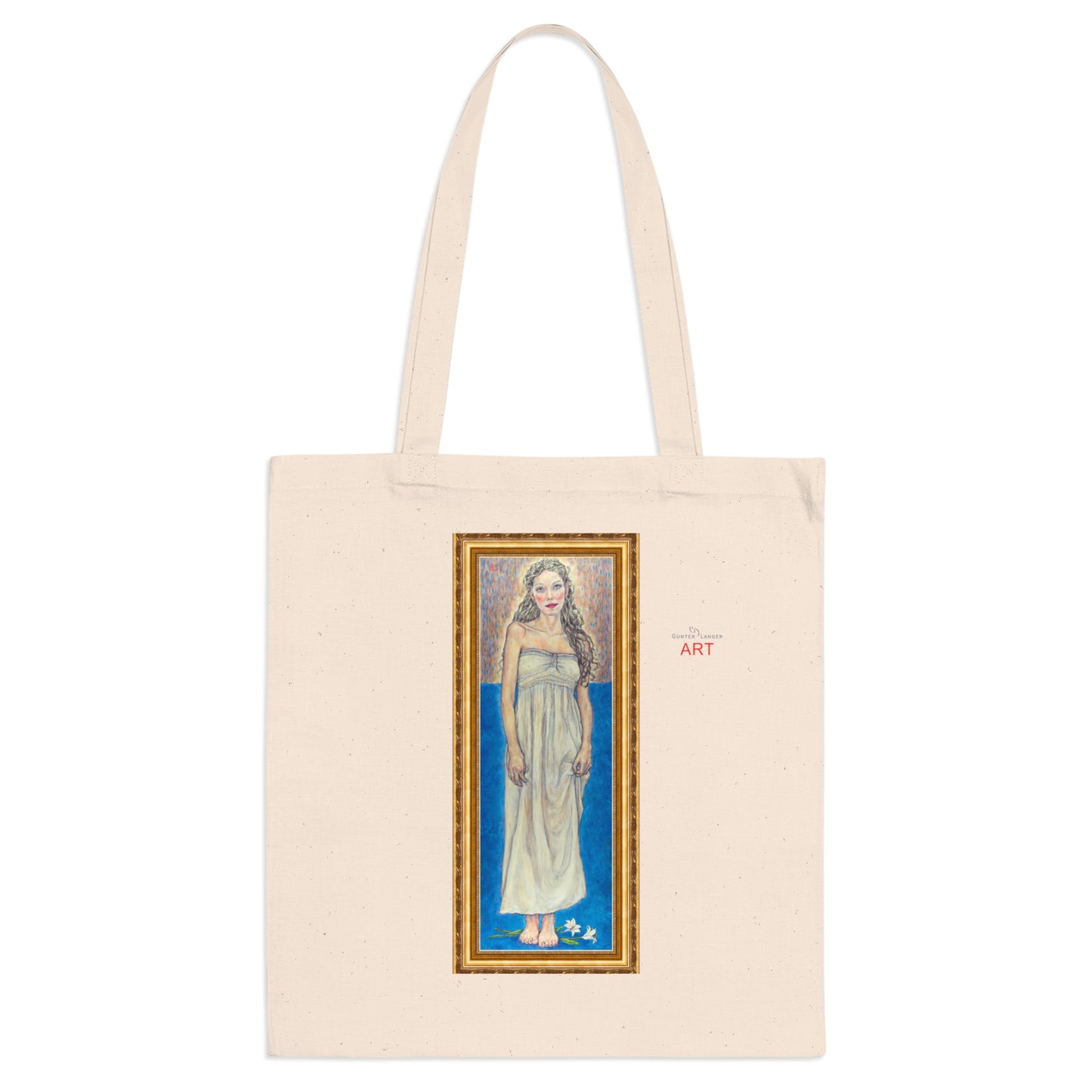 Tote Bag - Motiv: Marie (gerahmt), einseitig bedruckt, H 30,5 cm