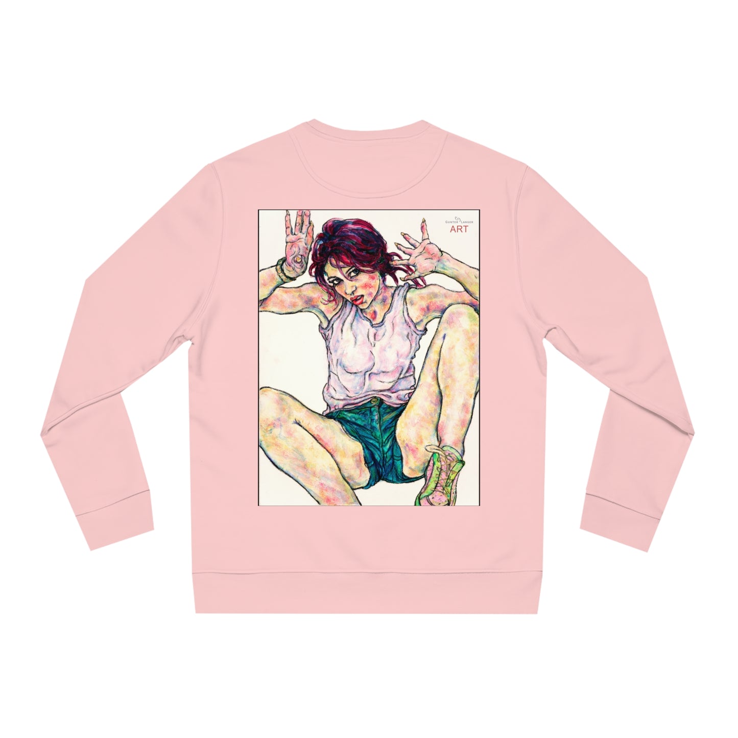 Unisex Changer Sweatshirt - Motiv: Front Nike, H12 cm (klein) & Rückseite Nike, H 43 cm