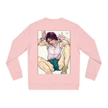 Unisex Changer Sweatshirt - Motiv: Front Nike, H12 cm (klein) & Rückseite Nike, H 43 cm