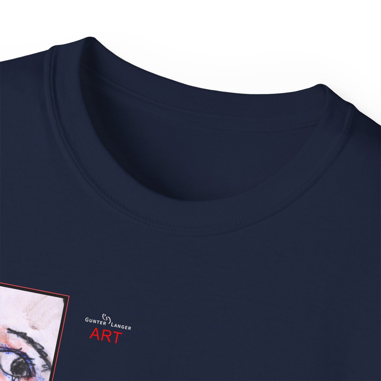 Unisex Ultra Cotton Tee - Motiv: Front Annette (Ausschnitt) & Rückseite Annette
