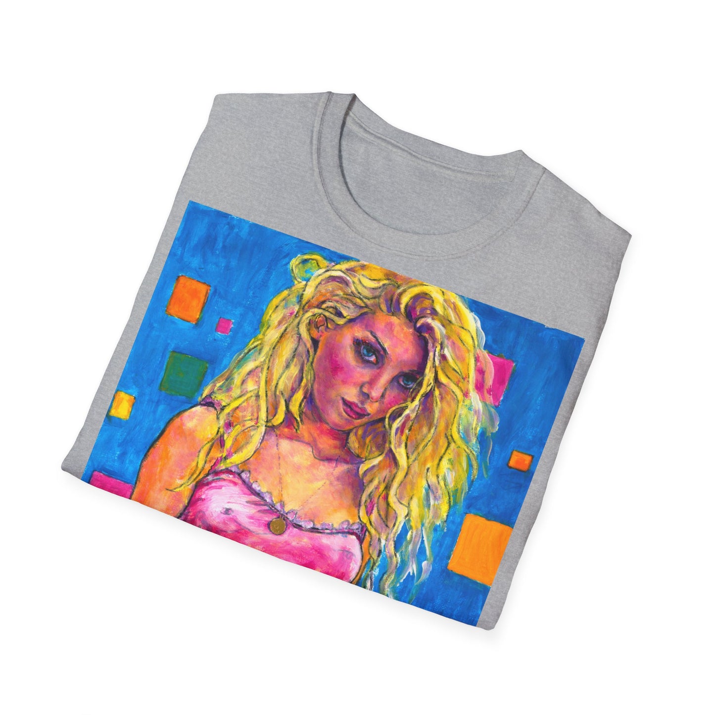 Unisex Softstyle T-Shirt - Motiv: Front Maria  H 49cm Korr2 sw