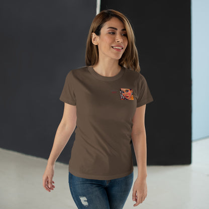 Single Jersey Women's T-shirt - Motiv: Lea, H 7 cm