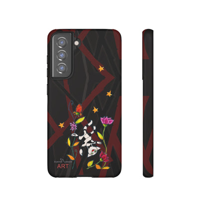 Tough Cases - Motiv: Katze schwebt und Ranken, H 7,73 cm, Mikado3