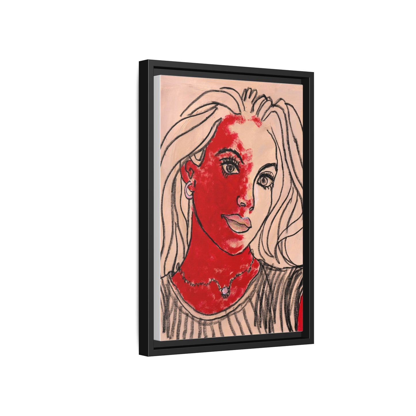 Matte Canvas, Framed (Multi-color) - Motiv: Christina, H 45,72 bis 76,20 cm