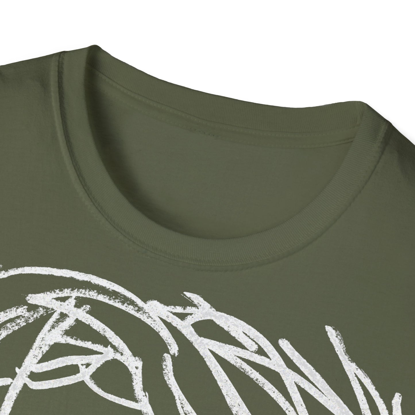 Unisex Softstyle T-Shirt - Motiv: Front Raja, H 49cm sw