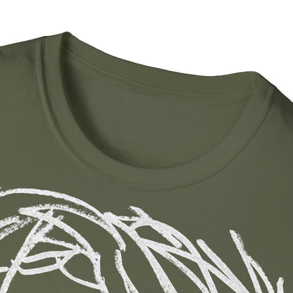 Unisex Softstyle T-Shirt - Motiv: Front Raja, H 49cm sw