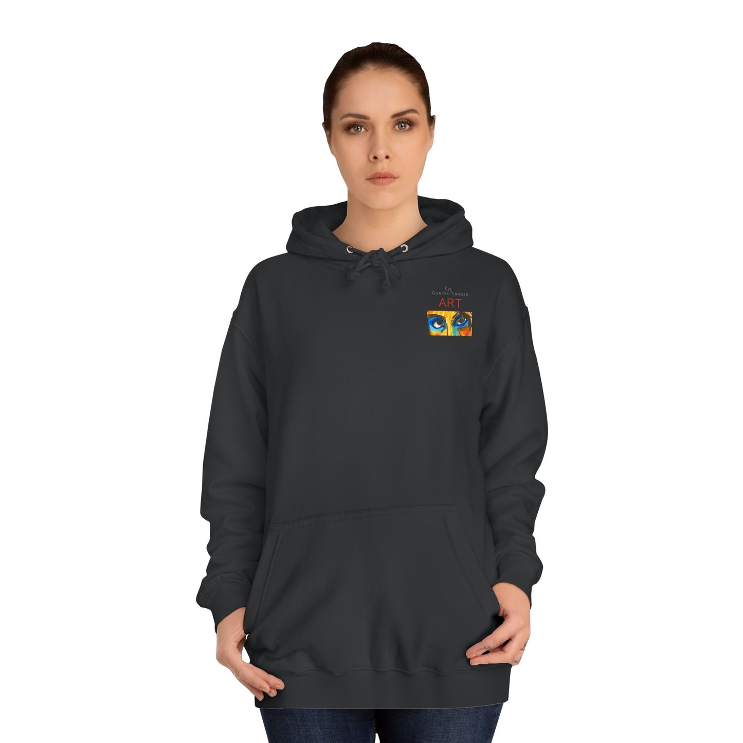 Unisex College Hoodie - Motiv: Augen & Frechdax