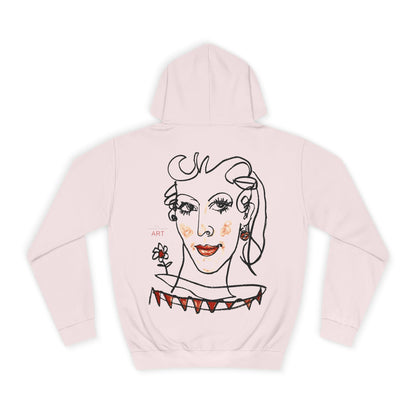 Unisex College Hoodie - Motiv: Front Lina (klein) & Rückseite Lina