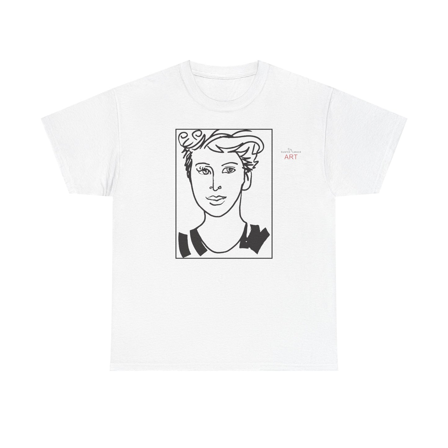 Unisex Heavy Cotton Tee  - Motiv: Front Lars, Kasten, H 33 cm