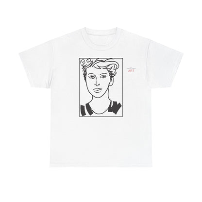 Unisex Heavy Cotton Tee  - Motiv: Front Lars, Kasten, H 33 cm