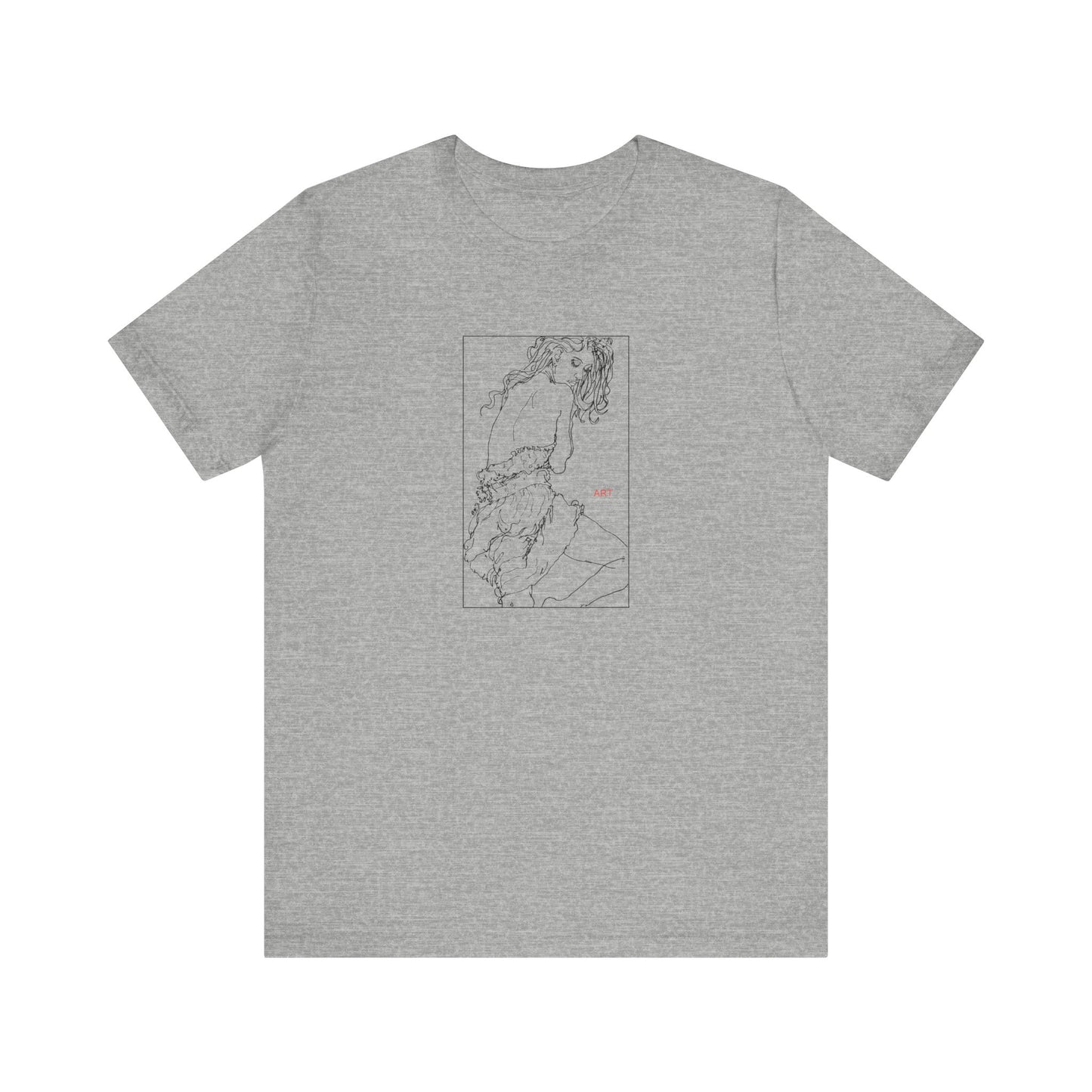 Unisex Jersey Short Sleeve Tee - Motiv: Front Giselle, im Kasten H 25 cm