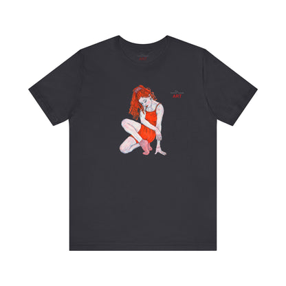 Unisex Jersey Short Sleeve Tee - Motiv: Front Julia, H 25 cm