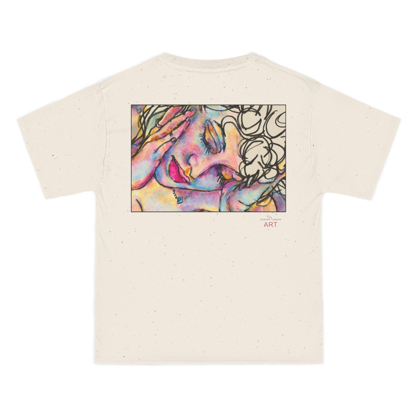 Beefy-T®  Short-Sleeve T-Shirt - Motiv: Front Mara, H 20 cm & Rückseite Mara, H 26 cm