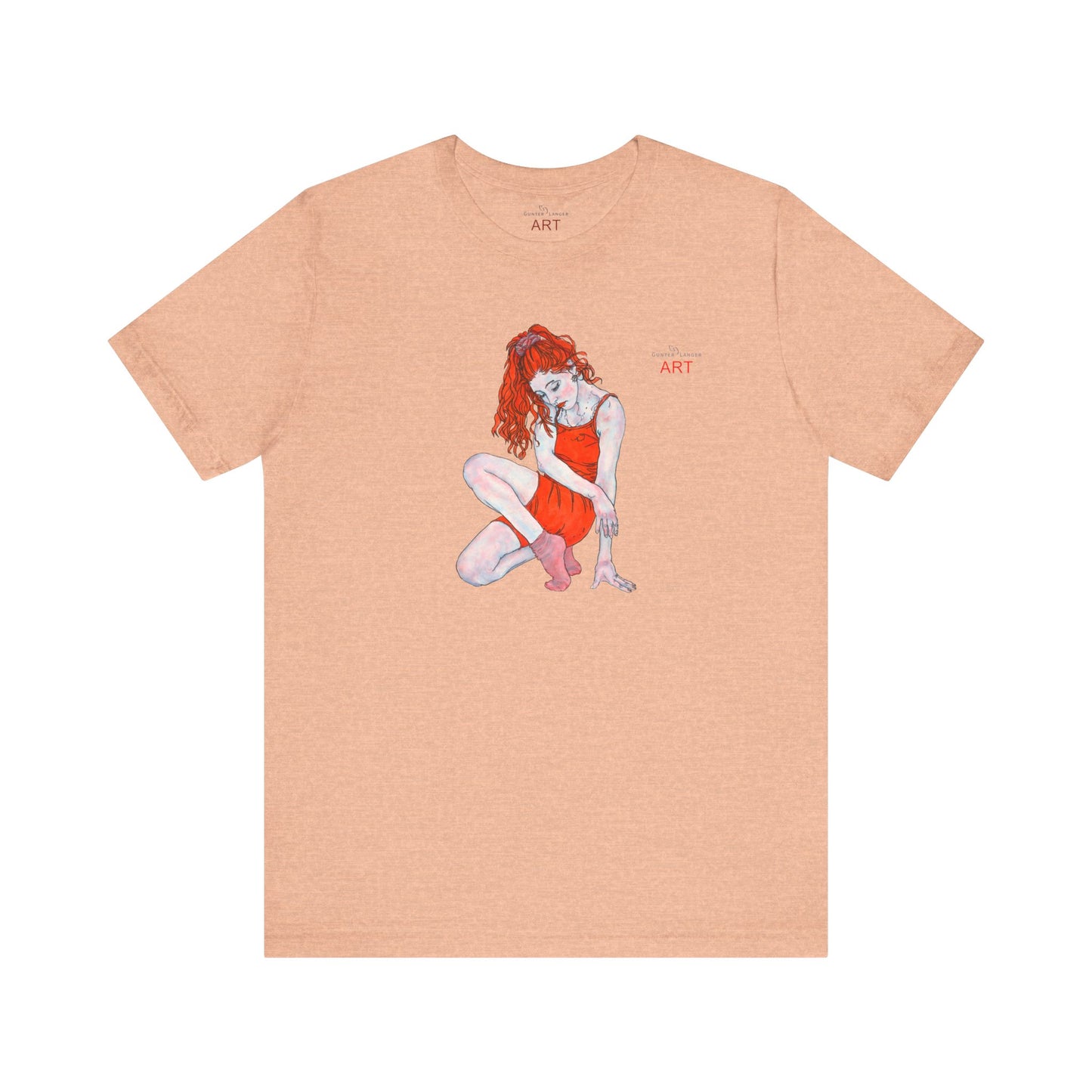 Unisex Jersey Short Sleeve Tee - Motiv: Front Julia, H 25 cm