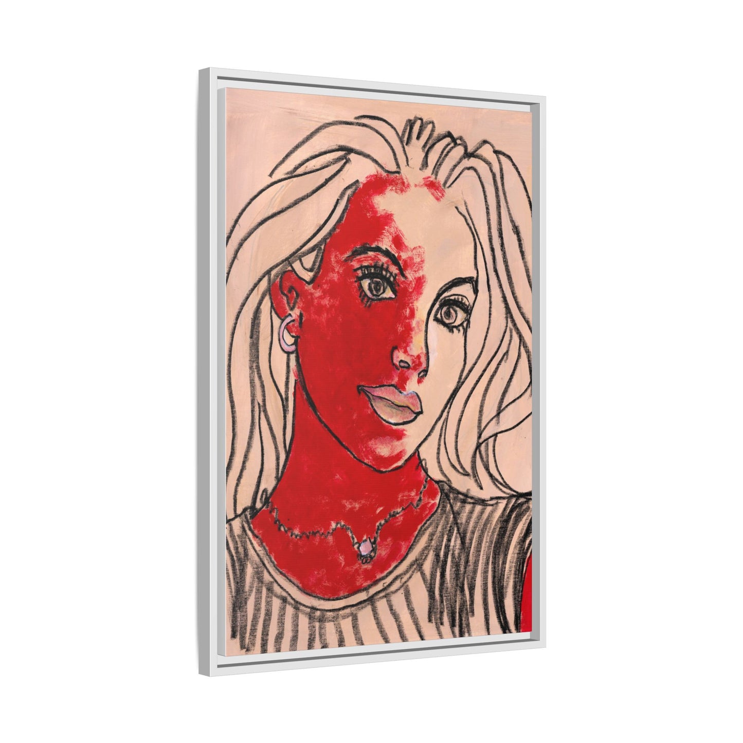Matte Canvas, Framed (Multi-color) - Motiv: Christina, H 45,72 bis 76,20 cm