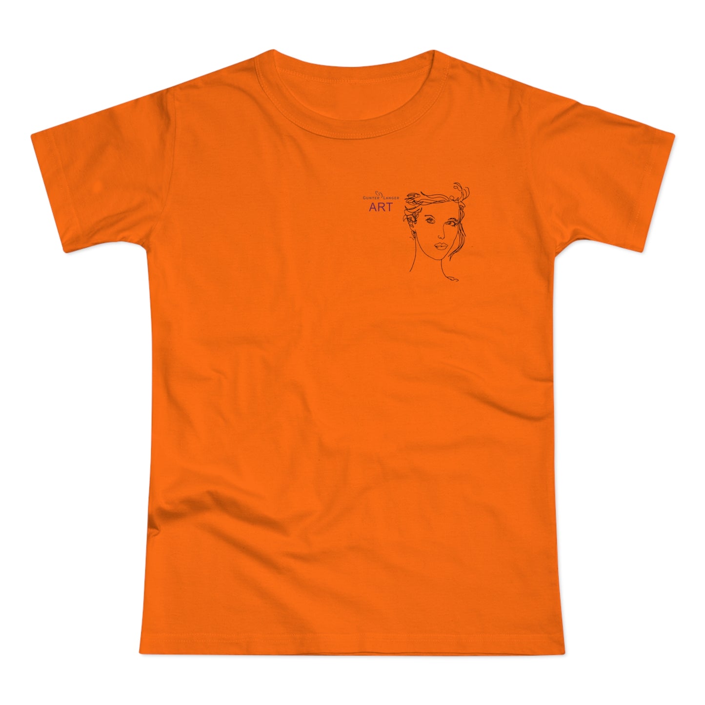 Single Jersey Women's T-shirt - hell - Motiv: Helena, H 11,5 cm