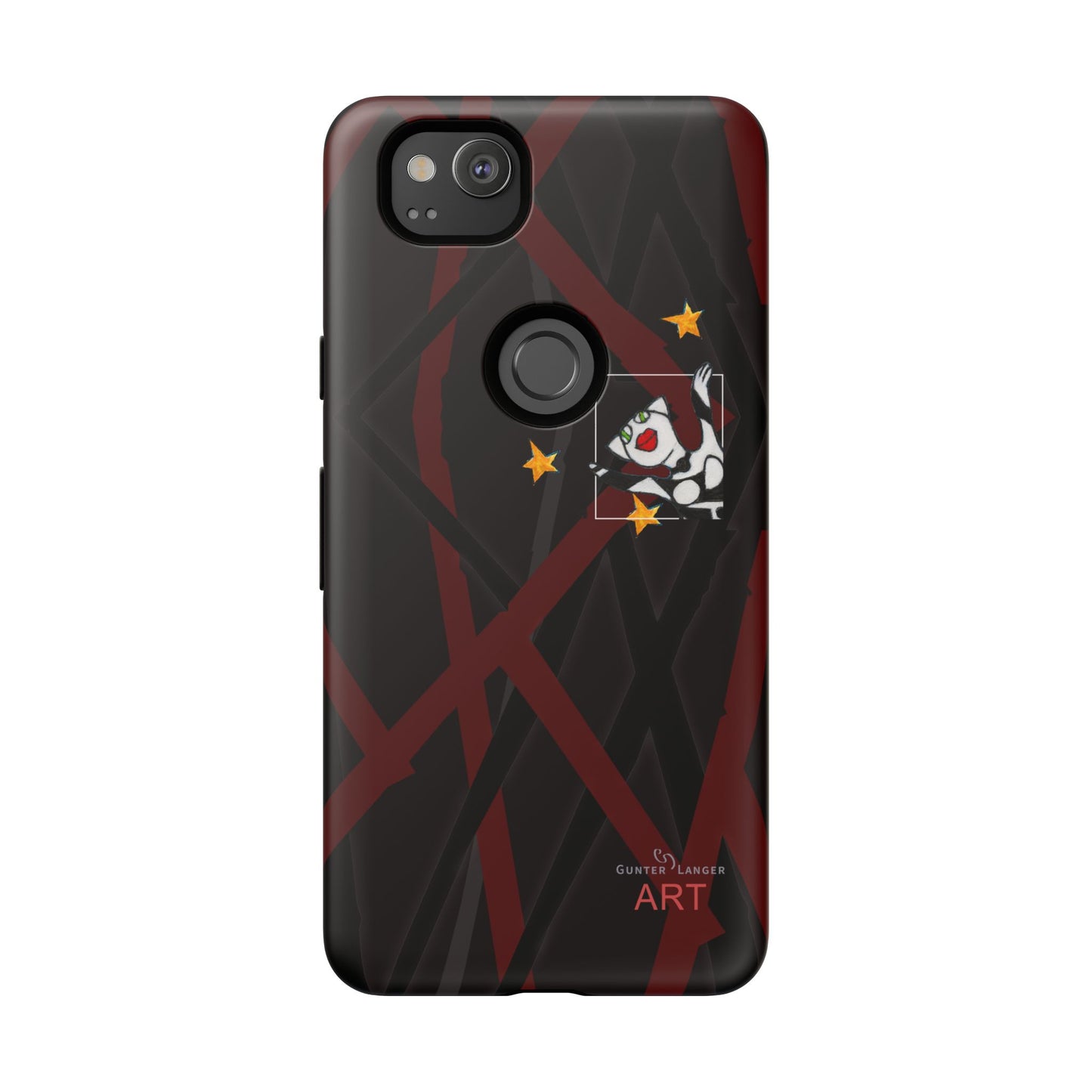 Tough Cases - Google Pixel - Samsung Galaxy - Motiv:  "Miau" klein H 8 cm, Sternenhimmel, Mikado3