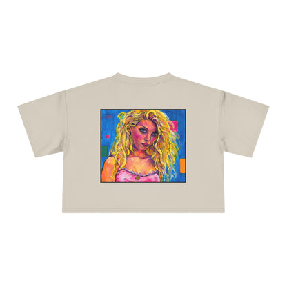 Women's Crop Tee - Motiv: Front "Maria" H 8,6 cm & Rückseite "Maria" (Ausschnitt) H 24,8 cm