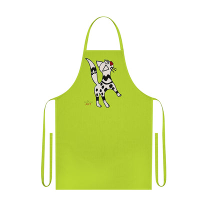Cotton Apron - Motiv: Katze steht, H 31,64 cm