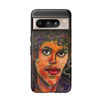 Tough Cases - Google Pixel - Samsung Galaxy - Motiv: MJ, Schwarz