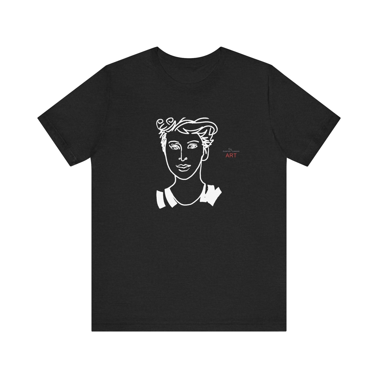Unisex Jersey Short Sleeve Tee Shirt - Motiv: Front Lars,  H 24,5 cm