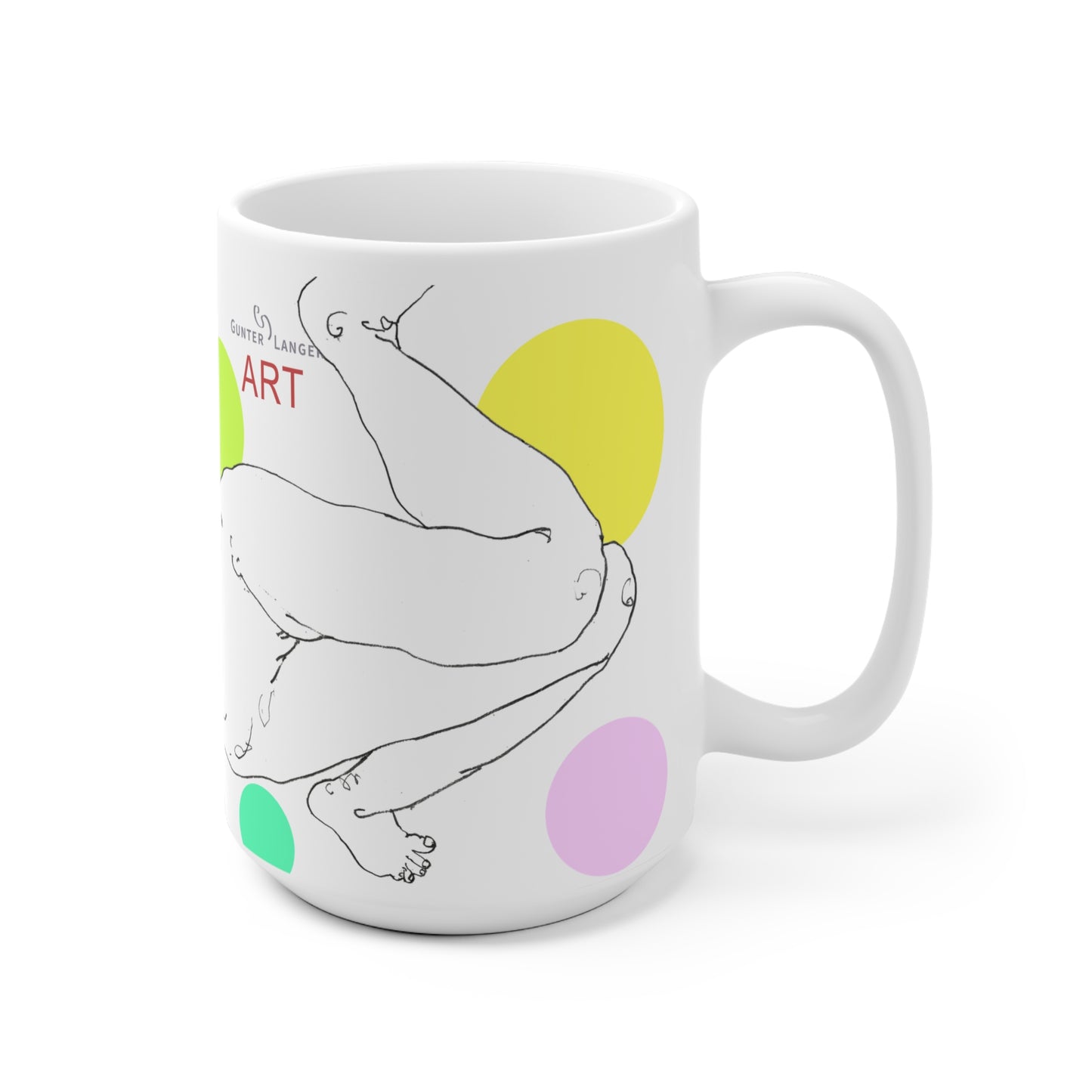 Ceramic Mug (EU) - Motiv: Leonie, Farbkreise