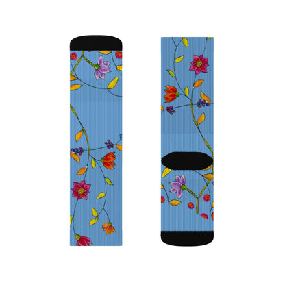 Sublimation Socks - Motiv: Katzen und Ranken