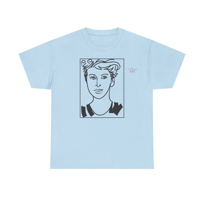 Unisex Heavy Cotton Tee  - Motiv: Front Lars, Kasten, H 33 cm