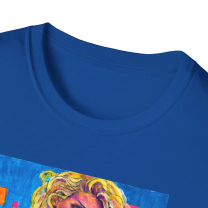 Unisex Softstyle T-Shirt - Motiv: Front Maria,  H 33cm