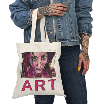 Natural Tote Bag  - Lola ART, einseitig bedruckt, H 17,5 cm