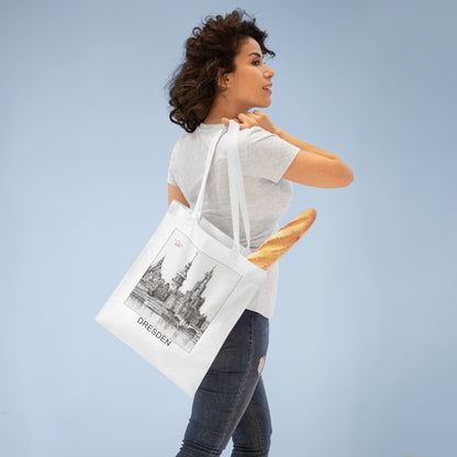 Tote Bag - Motiv: Dresden, Stadtansicht mit Hofkirche, Schloss/Hausmannsturm und Georgentor