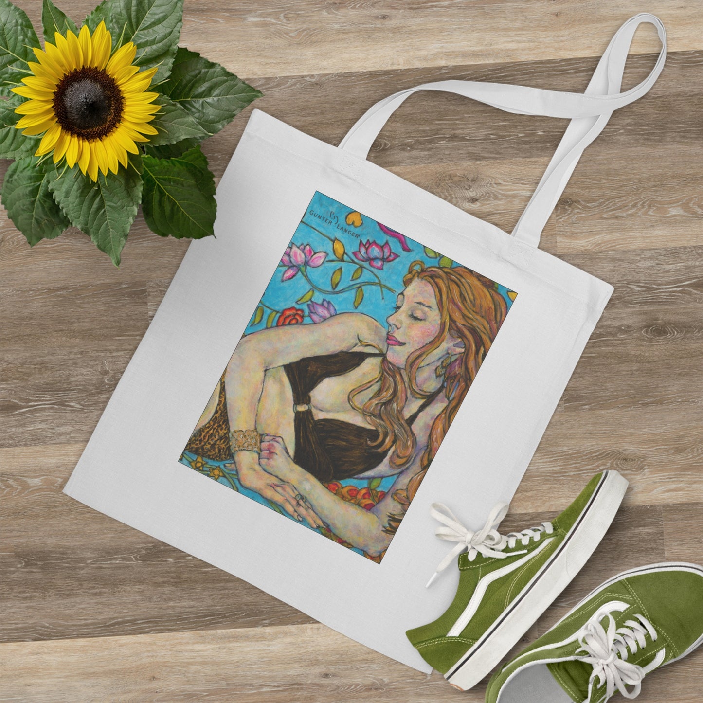 Tote Bag - Motiv: Ida (halb, Hochformat), einseitig bedruckt, H30,5 cm