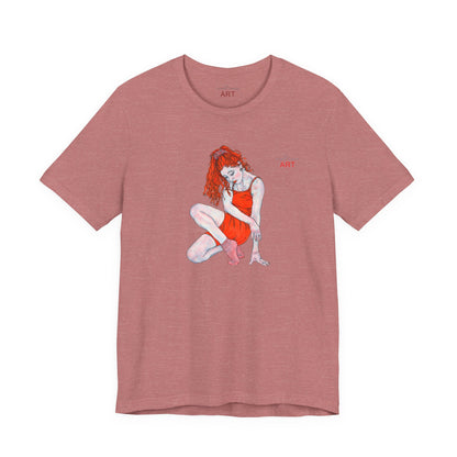 Unisex Jersey Short Sleeve Tee - Motiv: Front Julia, H 25 cm