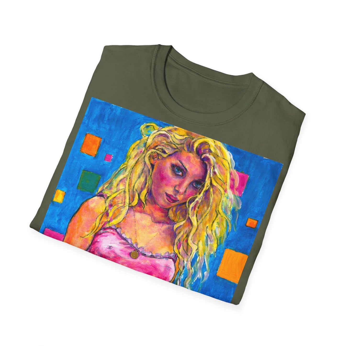 Unisex Softstyle T-Shirt - Motiv: Front Maria  H 49cm Korr2 sw