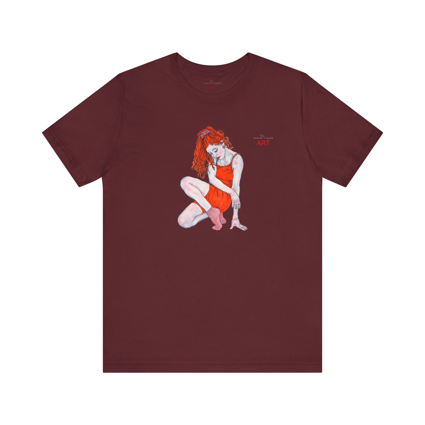 Unisex Jersey Short Sleeve Tee - Motiv: Front Julia, H 25 cm