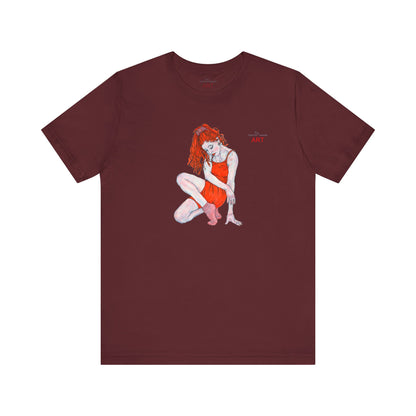 Unisex Jersey Short Sleeve Tee - Motiv: Front Julia, H 25 cm