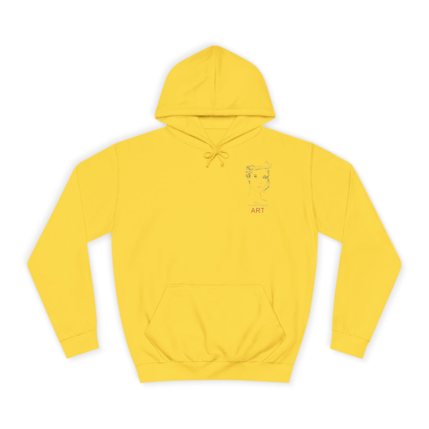 Unisex College Hoodie - Motiv: Front Helena (klein) H 12,3 cm & Rückseite Helena H 49,7 cm